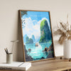 Ha Long Bay Poster, Travel Print of Ha Long Bay, Vietnam, Asia, Ha Long Bay Gift, Vietnam Gift, Wall Art Print