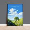 Sycamore Gap Travel Print, Travel Poster of Sycamore Gap, Northumberland, England, Sycamore Gap Gift, Wall Art Print NQ Media Designs