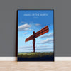 Angel of the North Travel Print Wall Art, Travel Poster of Angel of the North, England, Angel of the North Art Gift, Wall Art Print NQ Media Designs