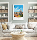 Lucknow Travel Print, Travel Poster of Lucknow, India, Lucknow Art Gift, Wall Art Print NQ Media Designs