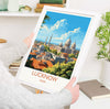 Lucknow Travel Print, Travel Poster of Lucknow, India, Lucknow Art Gift, Wall Art Print
