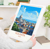 Kolkata Travel Print, Travel Poster of Kolkata, India, Kolkata Art Gift, Wall Art Print