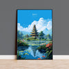 Bali Travel Print, Travel Poster of Bali, Indonesia, Bali Gift, Wall Art Print NQ Media Designs