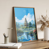 Bali Travel Print, Travel Poster of Bali, Indonesia, Bali Gift, Wall Art Print NQ Media Designs