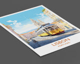 Lisbon PrintTravel Wall Art, Travel Poster of Lisbon,Lisbon Art Print, Portugal Wall Print, Lisbon Gift,Lisbon Tram Artwork NQ Media Designs