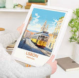 Lisbon PrintTravel Wall Art, Travel Poster of Lisbon,Lisbon Art Print, Portugal Wall Print, Lisbon Gift,Lisbon Tram Artwork NQ Media Designs