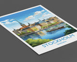 Stockholm Poster, Travel Print of Stockholm, Sweden, Stockholm Gift, Sweden Wall Art, Travel Gift NQ Media Designs