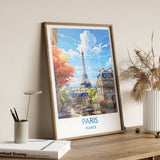 Paris Poster, Travel Print of Paris, France, Paris Gift, France Wall Art, Travel Gift NQ Media Designs