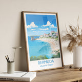 Bermuda Poster, Travel Print of Bermuda, Atlantic Ocean, Bermuda Gift, Bermuda Wall Art, Travel Gift NQ Media Designs