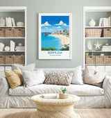 Bermuda Poster, Travel Print of Bermuda, Atlantic Ocean, Bermuda Gift, Bermuda Wall Art, Travel Gift NQ Media Designs