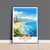 Benidorm Travel Print Wall Art, Travel Poster of Benidorm, Spain, Benidorm Art Gift, Spanish Coast Art