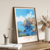 Croatia Poster, Travel Print of Croatia, Croatia Art Gift, Dalmatian coast gift, Europe Wall Art, Travel Gift