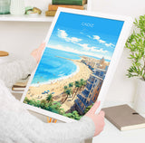 Cadiz Travel Print Wall Art, Travel Poster of Cadiz , Spain, CadizArt Gift, Spanish Coast Art NQ Media Designs