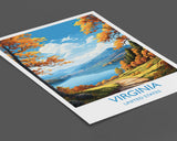 Virginia Poster, Travel Print of Virginia, Virginia State, Virginia Art Gift, USA, Travel Gift NQ Media Designs