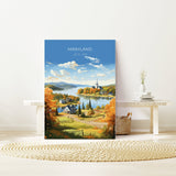 Maryland Print, Travel Poster of Maryland, Maryland State, Maryland Art Gift, USA, Travel Gift NQ Media Designs