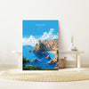 Croatia Travel Poster, Travel Print of Croatia, Croatia Art Gift, Dalmatian coast gift, Europe Wall Art, Travel Gift