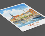 Gdansk Poster, Travel Print of Gdansk, Gdansk Gift Art, Poland Wall Art, Travel Gift NQ Media Designs