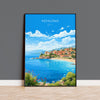 Kefalonia Print, Travel Poster of Kefalonia, Greece, Kefalonia Gift Art, Wall Art Print NQ Media Designs