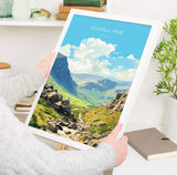 Scafell Pike Print, Scafell Pike Travel Poster, England, Cumbria Art, Scafell Pike Gift, Lake District Gift, Wall Art Print NQ Media Designs