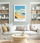 Horsey Beach Travel Print, Travel Poster of HorseyBeach, Norfolk, England, HorseyBeach Gift, Norfolk Art Gift, Wall Art Print NQ Media Designs