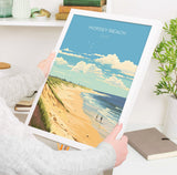 Horsey Beach Poster, Travel Print of HorseyBeach, Norfolk, England, HorseyBeach Gift, Norfolk Art Gift, Wall Art Print NQ Media Designs