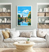 Norwich Travel Print, Travel Poster of Norwich, Norfolk, England, Norfolk Art, Norfolk Gift, Norwich Gift, Wall Art Print