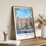 Knightsbridge Travel Poster Wall Art, Travel Print of Knightsbridge, London Poster, Knightsbridge Art Gift,London Art UK Travel Gift NQ Media Designs