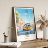 Lisbon Travel Print, Travel Poster of Lisbon,Lisbon Art Print, Portugal Wall Print, Lisbon Gift,Lisbon Artwork NQ Media Designs