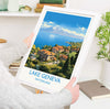 Lake Geneva Travel Print, Travel Poster of Lake Geneva ,Lake GenevaArt Print, Switzerland Wall Print, Geneva Gift,Lake Geneva Artwork