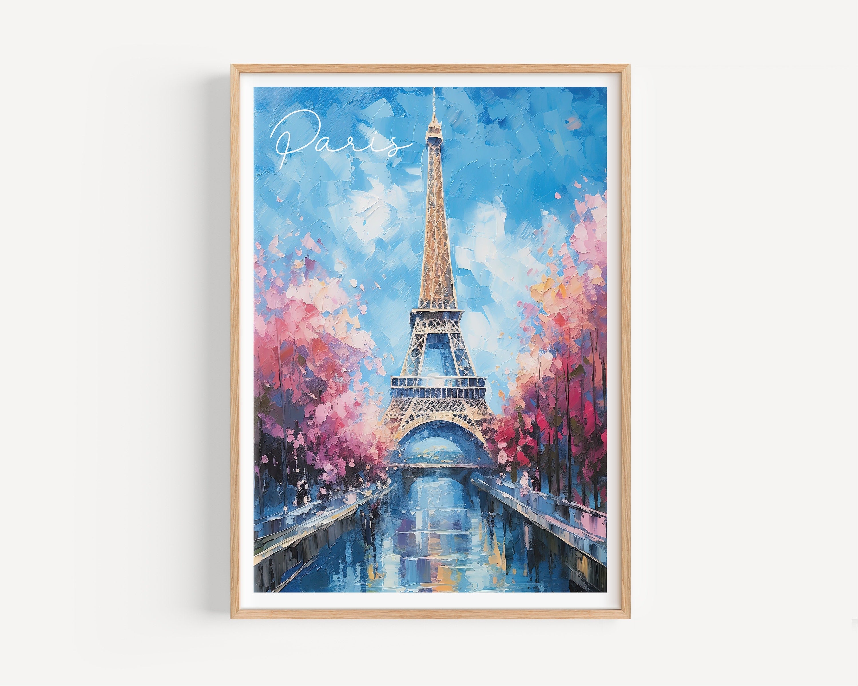 Paris Print, Travel Poster of Eiffel Tower Paris Abstract Art , Paris Art Gift, France, Wall Art Print NQ Media Designs