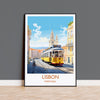 Lisbon PrintTravel Wall Art, Travel Poster of Lisbon,Lisbon Art Print, Portugal Wall Print, Lisbon Gift,Lisbon Tram Artwork
