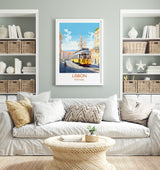 Lisbon PrintTravel Wall Art, Travel Poster of Lisbon,Lisbon Art Print, Portugal Wall Print, Lisbon Gift,Lisbon Tram Artwork NQ Media Designs