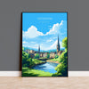 Stockton Print Travel Wall Art, Travel Poster of Stockton on Tees,Stockton Art Print, County Durham Wall Print, Stockton Gift, NQ Media Designs