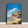 Portmeirion Travel Poster Wall Art, Portmeirion Travel Print, Wales, Welsh Art, Portmeirion Canvas Gift, Wall Art Print NQ Media Designs