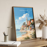 Portmeirion Travel Poster Wall Art, Portmeirion Travel Print, Wales, Welsh Art, Portmeirion Canvas Gift, Wall Art Print NQ Media Designs
