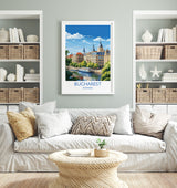 Bucharest Wall Art Travel Poster, Travel Print of Bucharest , Romania Poster, Bucharest Art Gift, Romania Art Travel Gift NQ Media Designs