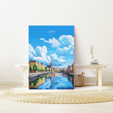Cork Travel Poster Wall Art, Cork Travel Print, Ireland, Irish Art, Cork Art Lovers Gift, Wall Decor Print NQ Media Designs
