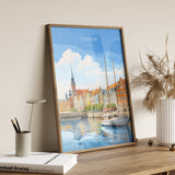 Gdansk Print Wall Art, Travel Poster of Gdansk, Gdansk Gift Art, Poland Wall Art, Travel Lovers Gift NQ Media Designs