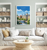 Bucharest Wall Art Travel Poster, Travel Print of Bucharest , Romania Poster, Bucharest Art Gift, Romania Art Travel Lovers Gift NQ Media Designs