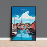 Kinsale Wall Art Poster, Travel Print of Kinsale, Ireland, Kinsale Art Gift, Travel Lovers Wall Decor Gift NQ Media Designs