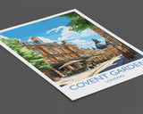 Covent Garden Travel Poster Wall Art, Travel Print of Covent Garden, London Poster, Covent Garden Gift, Covent Garden Art Lovers Gift NQ Media Designs