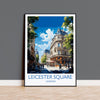Leicester Square Travel Poster Wall Art, Travel Print of Leicester Square, London Poster, Leicester Square Art Lovers Gift NQ Media Designs