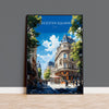 Leicester Square Travel Poster Wall Art, Travel Print of Leicester Square, London Poster, Leicester Square Art Lovers Gift NQ Media Designs