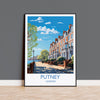 Putney Wall Art Travel Poster, Travel Print of Putney, London Poster, Putney Art Gift, London Art UK Travel Gift NQ Media Designs
