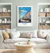 Putney Wall Art Travel Poster, Travel Print of Putney, London Poster, Putney Art Gift, London Art UK Travel Gift NQ Media Designs