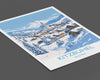 Kitzbuhel Wall Art Travel Poster, Travel Print of Kitzbuhel, Ski Poster, Kitzbuhel Art Gift, Austria Ski Art Travel Gift