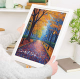 Central Park New York Wall Art Print, Travel Poster of Central Park Abstract Art, New York Art Gift, USA, Abstract Wall Art Gift NQ Media Designs