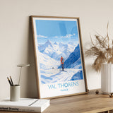 Val Thorens Wall Art Travel Poster, Travel Print of Val Thorens , Ski Poster, Val ThorensArt Gift, France Ski Art Travel Gift NQ Media Designs