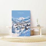 Kitzbuhel Wall Art Travel Print, Travel Poster of Kitzbuhel, Ski Poster, Kitzbuhel Art Gift, Austria Ski Art Travel Gift NQ Media Designs