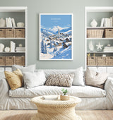 Kitzbuhel Wall Art Travel Print, Travel Poster of Kitzbuhel, Ski Poster, Kitzbuhel Art Gift, Austria Ski Art Travel Gift NQ Media Designs